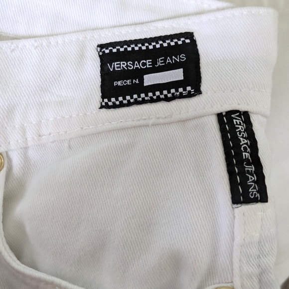 Versace Jeans White Gold Foil Pocket Skinny Fit 26 - Picture 8 of 11